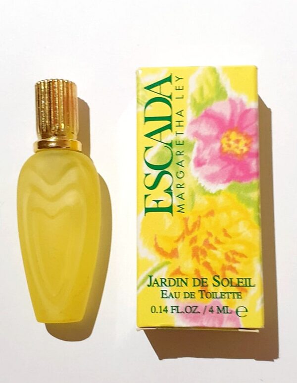 Miniature de parfum Margaretha Ley Jardin de soleil Escada 4 ml