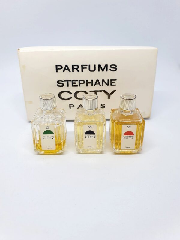 Coffret vintage de 3 miniatures de parfum Stéphane Coty Paris