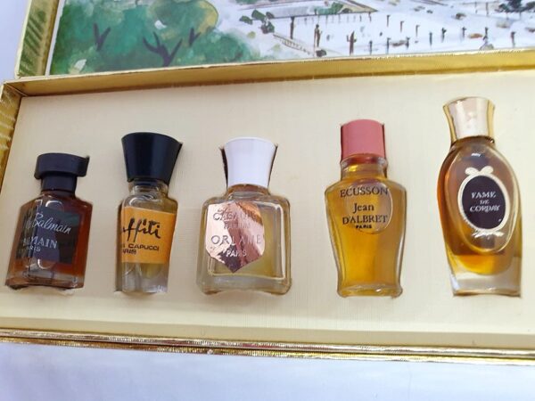 Coffret de 10 miniatures vintage les meilleurs parfums de Paris