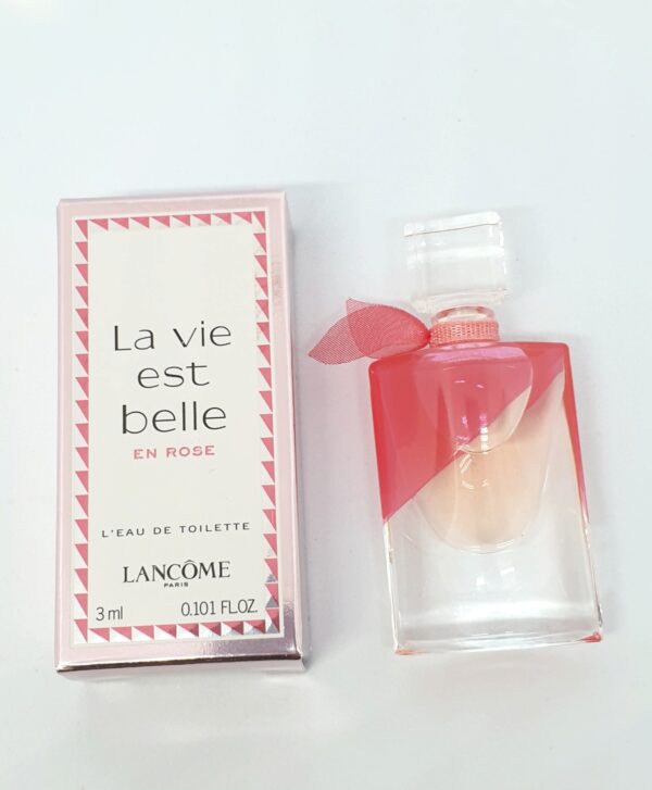 Miniature de parfum La vie est belle en rose de Lancôme 3 ml