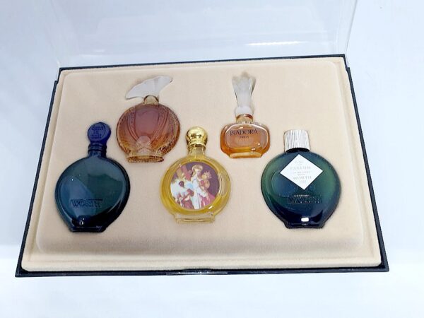 Coffret de 5 miniatures anciennes divers parfumeurs