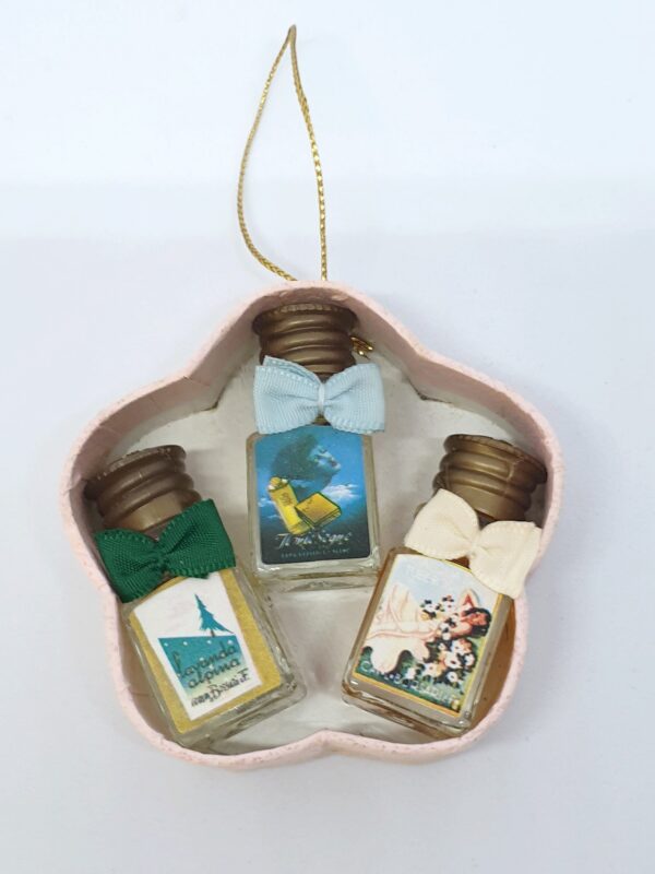 Coffret ancien de 3 miniatures de parfum de Borsari Italy