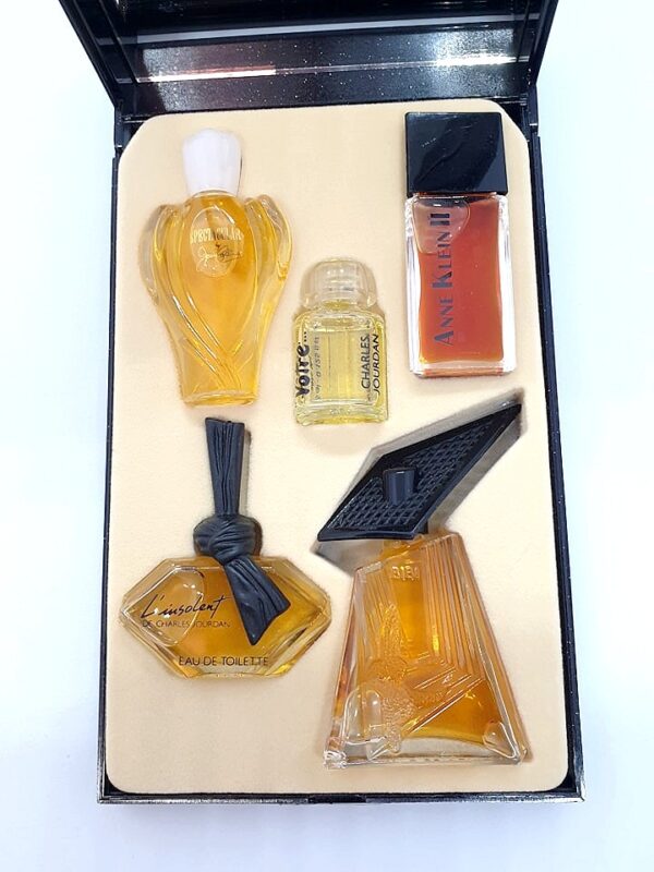 Coffret ancien de 5 miniatures de parfum the perfumer collector