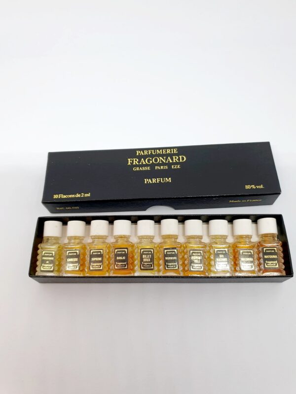 Coffret de 10 miniatures de parfum de 2 ml chacun Fragonard Grasse