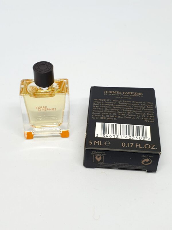 Miniature de parfum Pure perfume Terre Hermès 5 ml