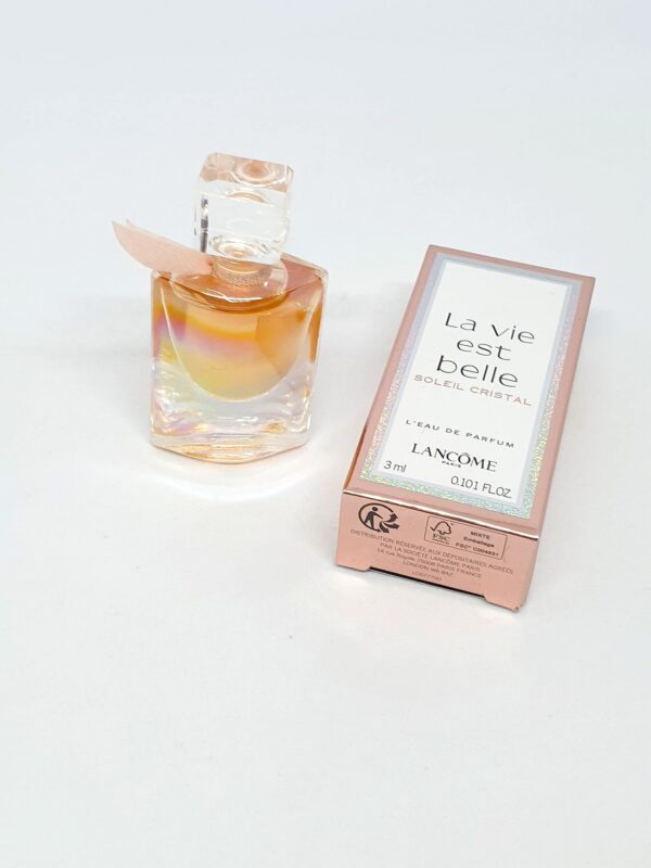 Miniature de parfum Soleil Cristal La vie est belle Lancôme