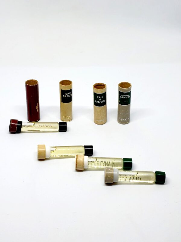 Lot de 4 miniatures anciennes de parfum Lanvin