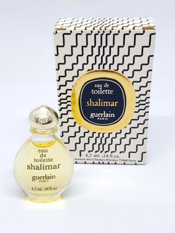 Miniature de parfum flacon goutte Shalimar Guerlain