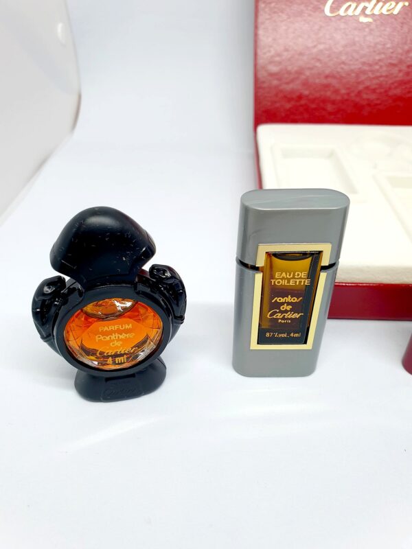 Magnifique coffret de 4 miniatures de parfum Cartier