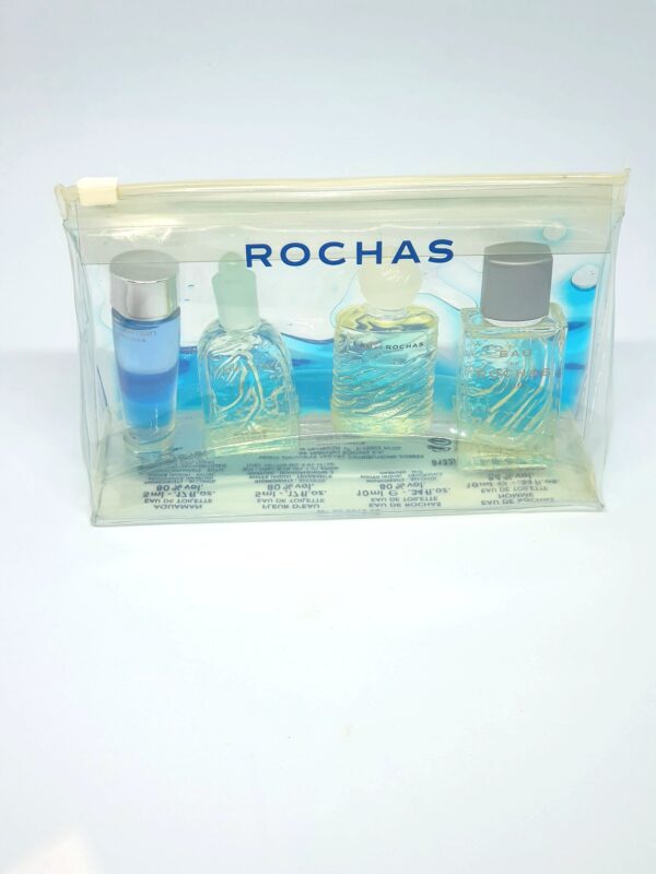 Pochette coffret de 4 miniatures de parfum Rochas