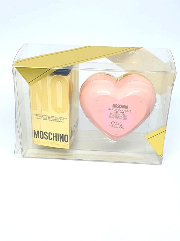 Coffret de miniature et savon Moschino