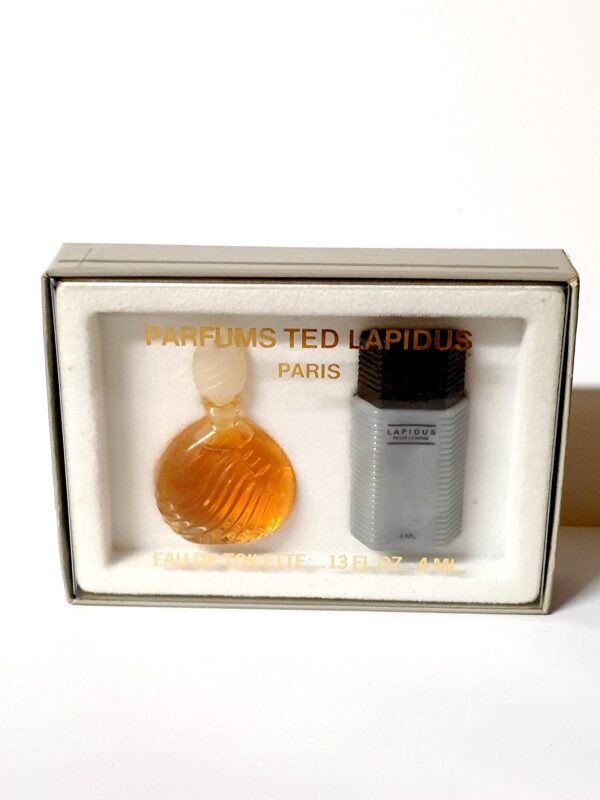 Coffret de deux miniatures de parfum Ted Lapidus