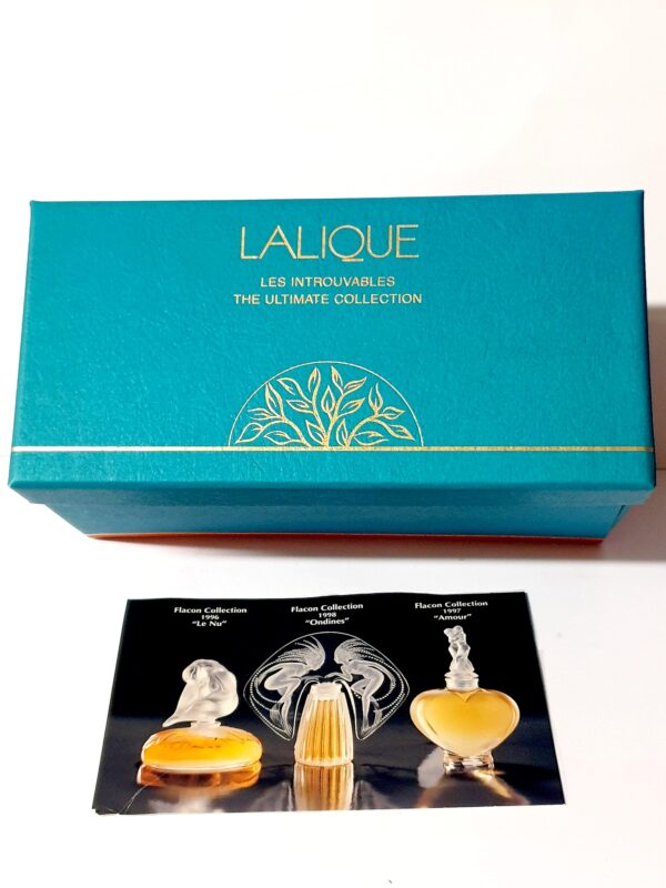 Coffret de miniatures de parfum les Introuvables de Lalique