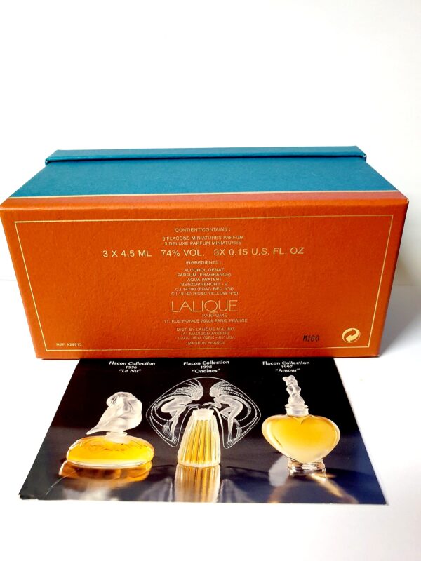 Coffret de miniatures de parfum les Introuvables de Lalique